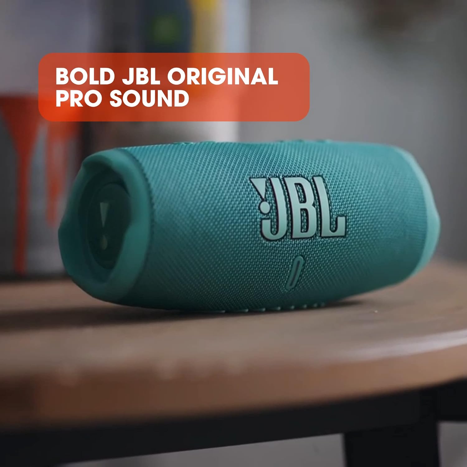 JBL CHARGE5 - BLUETOOTH SPEAKER WITH 20HRS OF PLAYTIME PLUS WATERPROOF AND DUSTPROOF - GREEN - Image 5