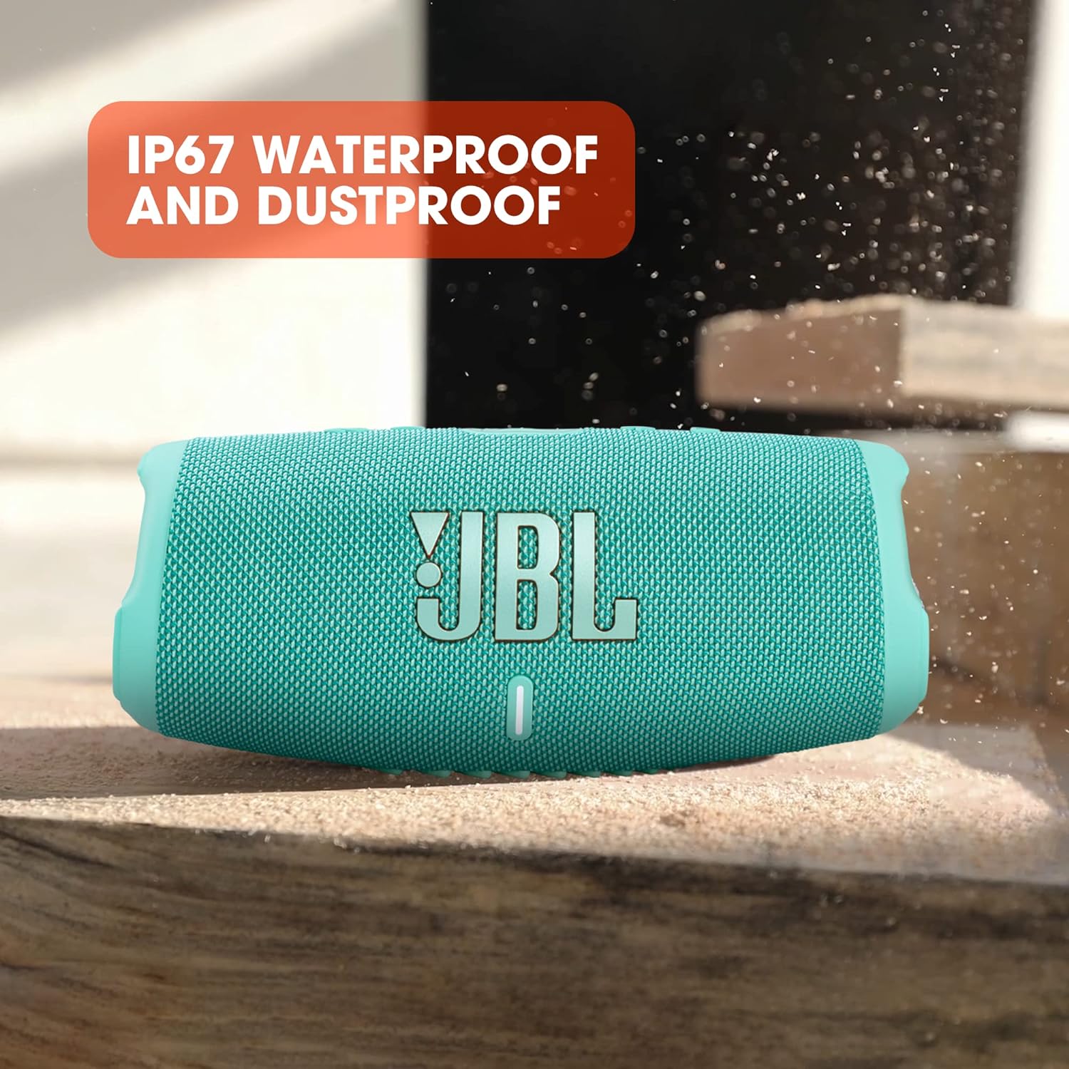 JBL CHARGE5 - BLUETOOTH SPEAKER WITH 20HRS OF PLAYTIME PLUS WATERPROOF AND DUSTPROOF - GREEN - Image 4